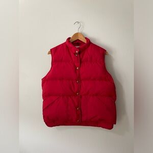 Vintage LLBean Red Puffer Vest